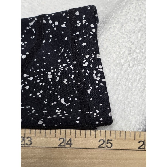 Zyia Active Sz 2 Black Silver Reflective Pocket Light N Tight Hi Rise Leggings - Picture 5 of 6